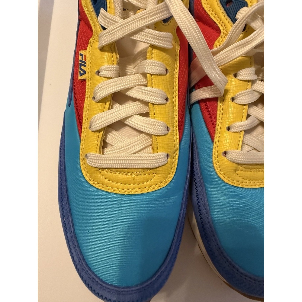 Fila Renno Sneakers Mens Size 9 Blue Yellow Red Colorblock Retro 1CM01280-431 - Picture 2 of 8